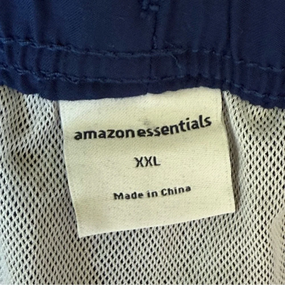 Amazon essentials men’s Blue Swim Trunks Adjustable Waist‎ and Lightweight XXL